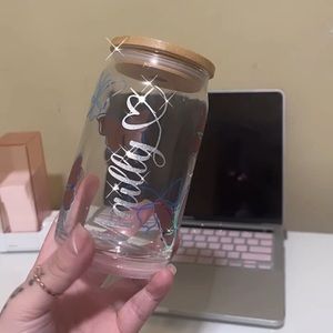 Customized coffee glass cup